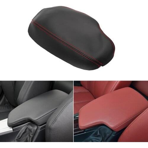 Car styling Microfiber Leather Center Control Lid Armrest Box Cover Trim For BMW 3 Series F30 2013 2014 2015 2016 2017 2018