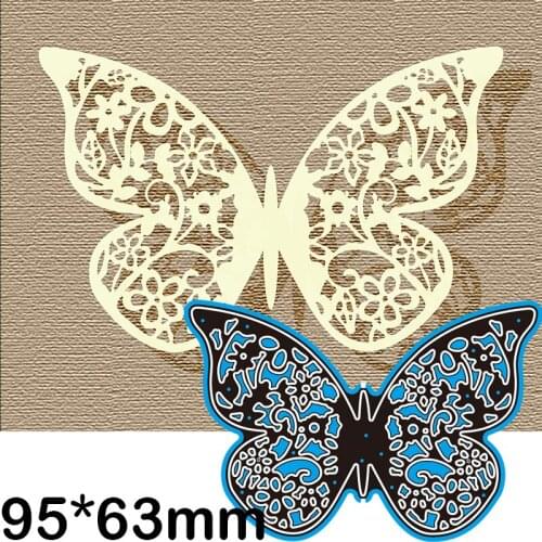 Cutting Dies Beautiful Butterfly Animal Stencil Craft for Scrapbook Stamps Dies Embossing Paper Gift Card 95*63mm