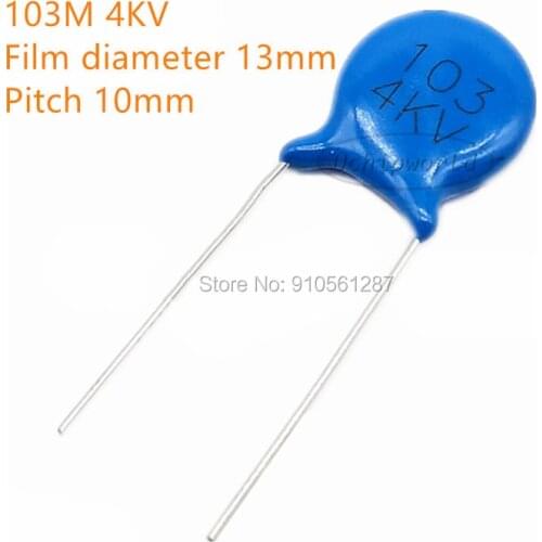 High voltage ceramic capacitor 4KV 4000V 471 470PF 222 103 10NF 472 4.7NF 221 331 330PF 332 3.3NF 101 681 102 1NF pitch 10mm