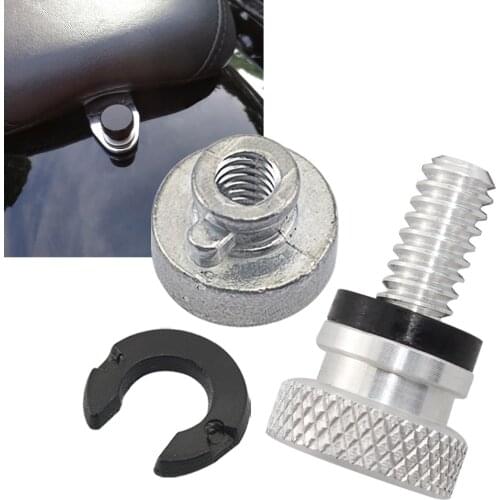 1/4" Rear Fender Billet Seat Mount Bolt Screw Cap for Harley Touring Dyna Sportster XL 883 1200 Universal Motorcycle Accessories