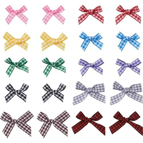 1 set Bowknot Yarn Hat Handmade Woven Costume Accessories Mixed Color for DIY Jewelry Making Earrings Crafts Decor