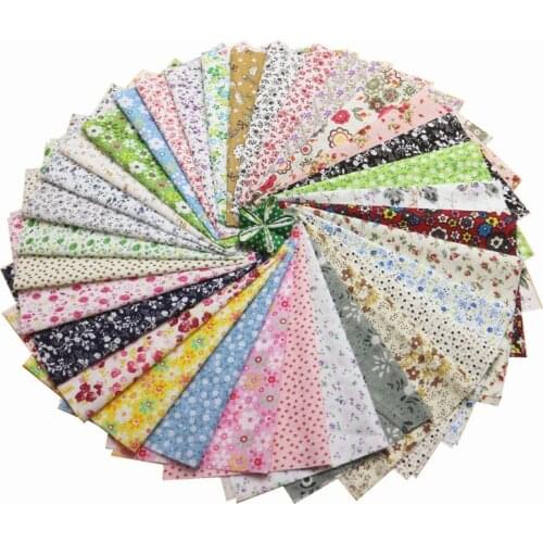 20x25cm Cheapest Cotton Fabric Bundles 30 Pcs No Repeat Design 100% Cotton Fabrics for Sewing Patchwork Cloth Tissue