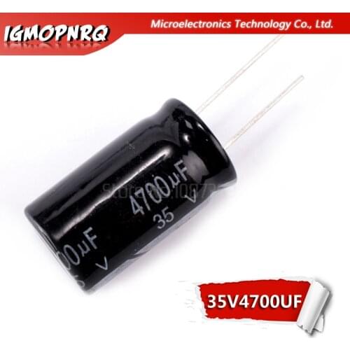 5PCS 35V4700UF 18*30mm 4700UF 35V 18x30mm Aluminum Electrolytic Capacitors DIP