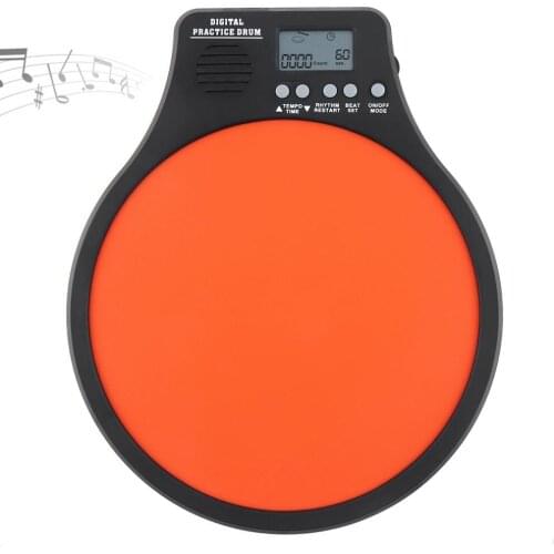 8 Inch Digital Electronic Dumb Drum Pad with Speed Detection Digital Metronome Practice Drum 3 IN 1 for Jazz Drums Exercise Hot