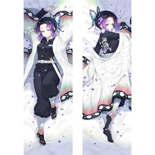 Anime Demon Slayer Kimetsu no Yaiba Kochou Shinobu Dakimakura Hugging Pillow Case Kamado Nezuko Cosplay PillowCase Fans Home Dec
