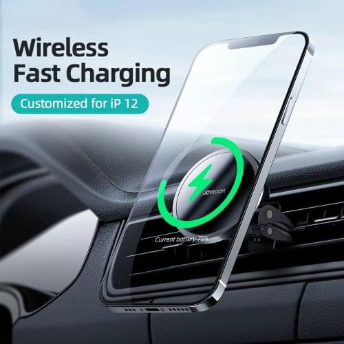 15W Qi Air Outlet Magnetic Car Phone Charger Phone Holder for IPhone12 Wireless Fast Charging Car Phone Holder