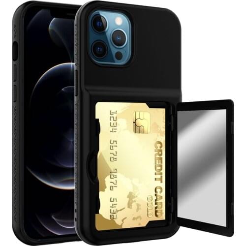 Card Slot Wallet Phone Case For iPhone 12 12 Pro 12 Pro Max Shockproof Bumper Back Cover For iPhone 12 12 Pro 12 Pro Max