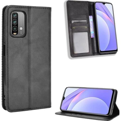 For Xiaomi Redmi 9 Power Case Luxury Flip PU Leather Wallet Magnetic Adsorption Case For Xiaomi Redmi 9Power Redmi9 Phone Bag