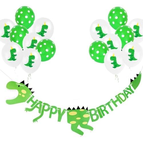 Dinosaur Party Supplies Dinosaur Balloons Paper Garland for Kids Boy Birthday Party Decoration jurassic world jungle party decor
