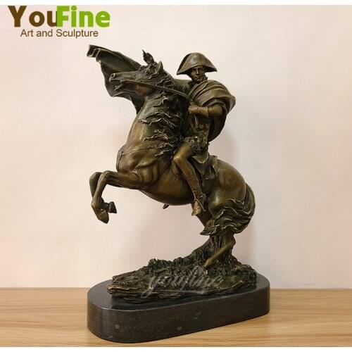 Art Decor Sculpture Napoleon Bronze Statue Napoleon Bonaparte Riding Bronze Sculpture French Famous Emperor Statue Art Home Deco