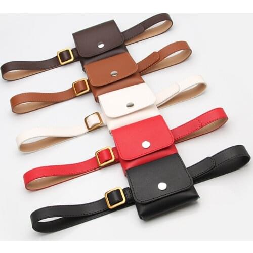 Fashion Women Leather Waist Fanny Pack Female Belt Mini Bag Coin Purse Wallet Bum Pouch Shopping Bag Hip Purse Sac