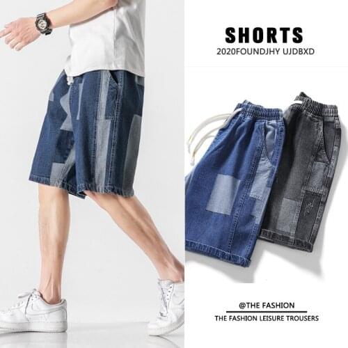Men Jeans Shorts 2021 Summer Fashion Casual Brand Streetwear Cotton Denim Baggy Pants Pants Harajuku Men Shorts Plus Size 8XL