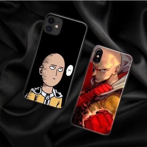 One-Punch Man anime Saitama Garou soft silicone Phone case cover shell For iPhone 6 6s 7 8 Plus X XR XS 11 Pro Max