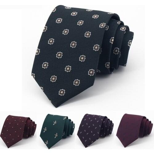 Brand New High Quality 8CM Wide Business Tie For Men Fashion Formal Gentelman Necktie Party Wedding Work With Gift Box