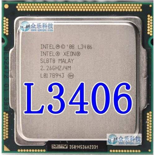 Intel Xeon Processor L3406 l3406 Dual-Core LGA1156 Desktop CPU 100% working properly Desktop Processor in stock