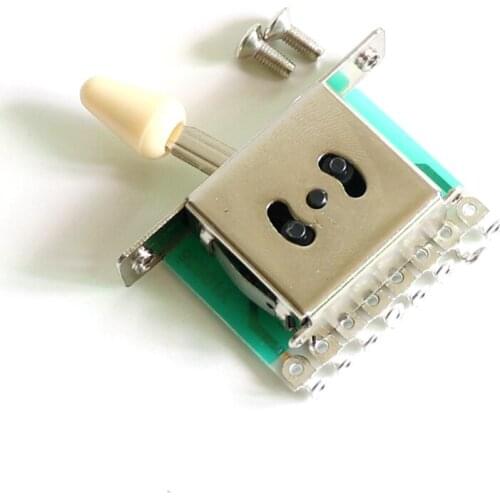 Sell guitar parts 5 way guitar switch Cream white and black tip guitar pickup selector switches for sale