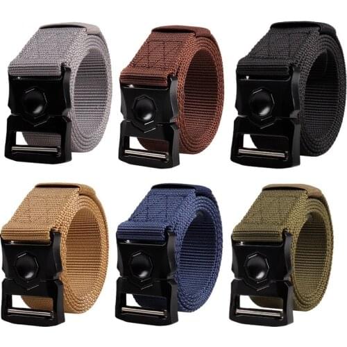 Mens Belt High Quality Marine Corps Canvas for Nylon Outdoor Sports Tactical Male Waistband Fashion Jeans Trousers Belt for Men