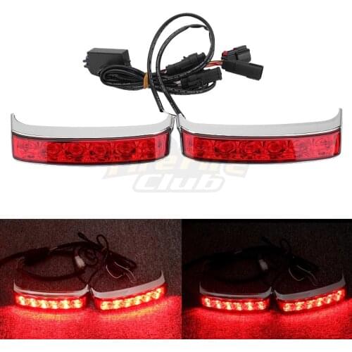 Motorcycle LED Saddlebag Running Luggage Lights Brake Tail Light For Harley Touring Road King FLHR 2014-2020 CVO Limited FLHTKSE