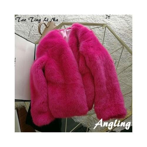 2019 New Style High-end Fashion Women Faux Fur Coat S97