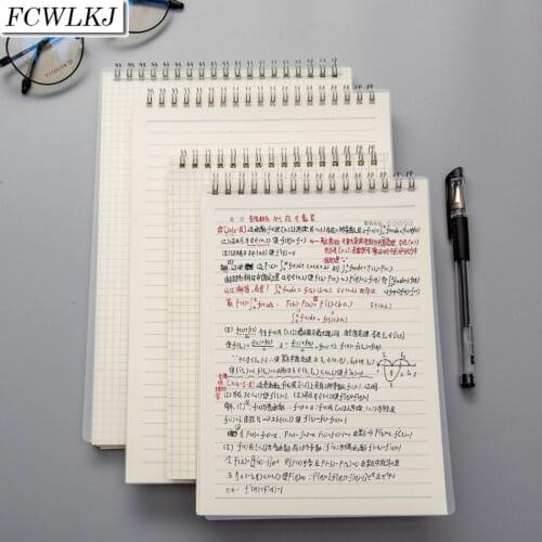 A4 A5 B5 Spiral Book Coil Notebook Line Blank Grid Paper Journal Diary Sketchbook for School Supplies Stationery Store