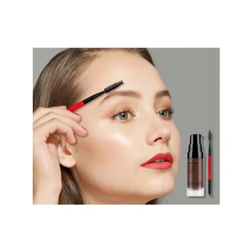 Tint Eyebrow Makeup Pomade Gel Brush Kit Brown Eye Brow Cream Enhancer Wax Paint Set 6 Colors Cosmetic Wholesale