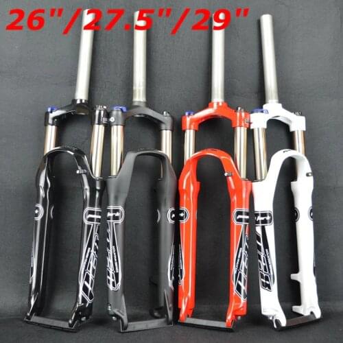 PASAK bicycle fork 26/27.5/29inch mountain bikes fork Suspension Bike Bicycle MTB Fork Manual Contorl Alloy Disc Brake Oil