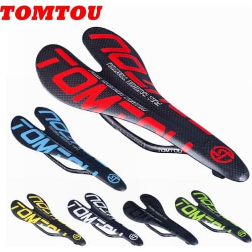 TOMTOU Ultralight 95g Only Matte 3K Carbon Fiber Cycling Bike Saddle Bicycle Cushion For MTB Road Fold Bike Front Seat Mat