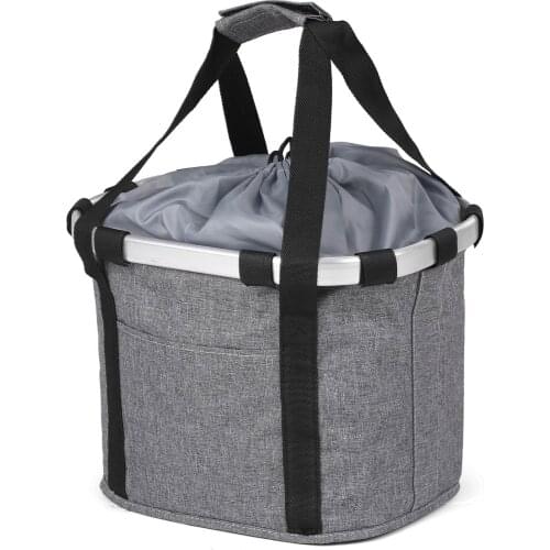 Waterproof Folding Bike Basket Small Dog Carrier Bag For Pets Detachable Bicycle Handlebar Front Basket Cycling Bag