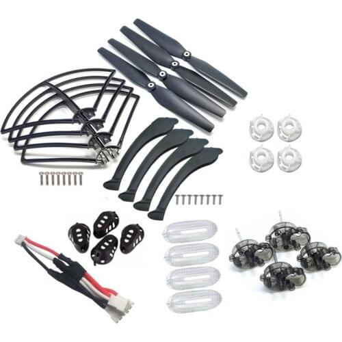 X8W Propeller Landing Skid Frame Motor Lampshade Full Set Part for X8C X8W X8G X8HC X8HW X8HG RC Drone Spare Part X8 Accessory