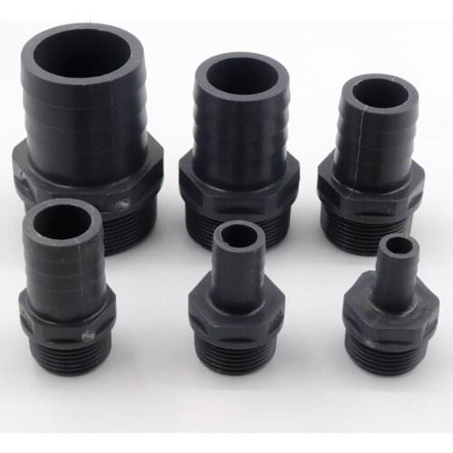 1~20pcs Pagoda O.D 16~50mm To 1"~2" UPVC Plastic Male Thread Connector Hose Joints Irrigation Pipe fittings Hose Adapter
