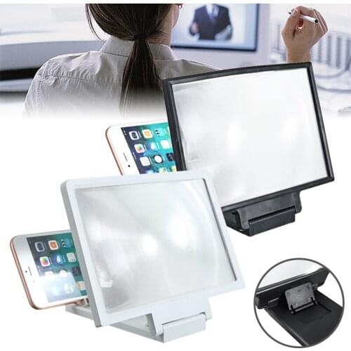 1pc New 8.2 inch Universal 3D Screen Enlarge Magnifier HD Video Amplifier Stand Holder Suitable For Smart Cell Mobile Phone