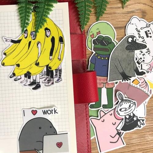 26PCS Pink bear account sticker hand account material girl heart sweet diary decoration refrigerator skateboard stickers