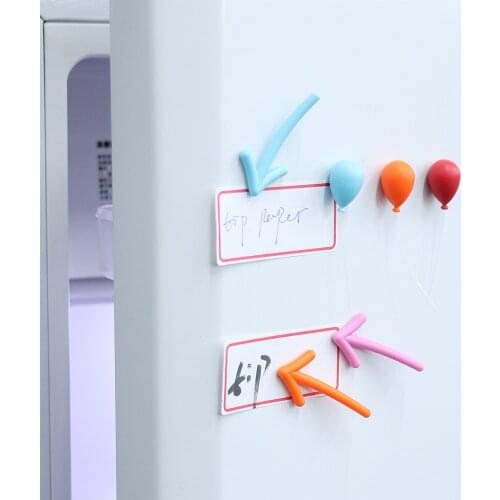 6Pcs/Set New Colorful Arrow Balloon Bonsai Magnet Refrigerator Sticker Whiteboard Message Magnetic Sticker Fridge Magnet