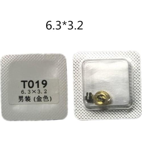 T019 Watch accessories instead of the head crown to watch the bolt all steel head time button 6.3mm