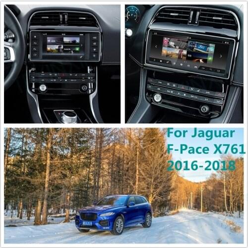 For Jaguar F-Pace Fpace X761 2016 - 2018 Android 10 Car Stereo Car Radio with Screen Car GPS Navigation Tape Recorder Head Unit