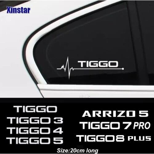 2pcs Car Windows Sticker For CHERY TIGGO 2 3 4 5 7 8 PRO PLUS ARRIZO 5 Auto Accessories