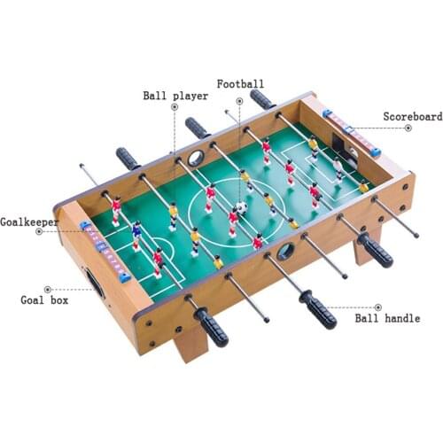 Wooden Children Tabletop Foosball Table Football Machine Double Christmas Gift Toy Boy Adult Entertainment Bar Games Table 51CM