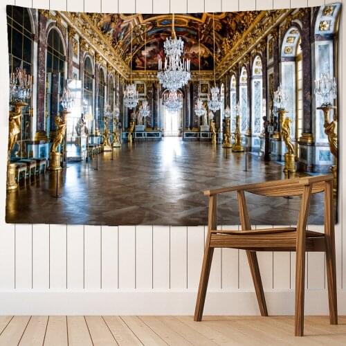 European Palace Tapestry Wall Hanging Witchcraft Bohemian Hippie Simple Art Dormitory Living Room Home Decor