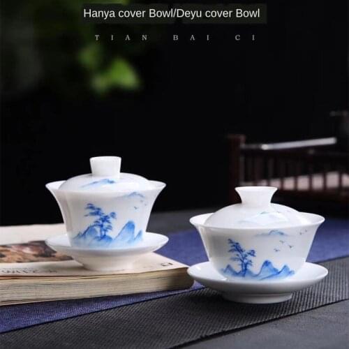 Porcelain Tureen Tao Ci Shou Hui Bowls Eggshell Sancai Gai Wan Kung Fu Tea Cha Bei Sopera De Ceramica Chrysanthemum Tea Gaiwan