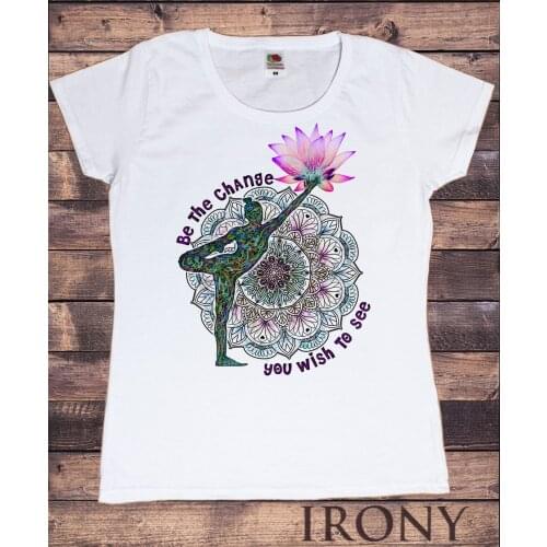 Watercolor Buddha Chakra Meditation Mandala Print Tshirt Women Clothes 2021 T Shirt Female Summer Fashion Tee Shirt Femme