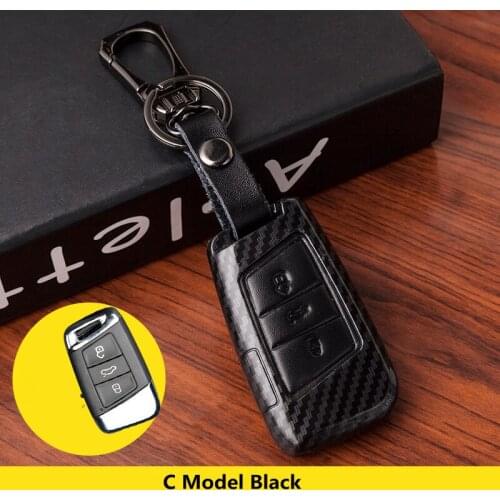 Leather Car Key Remote Cover Case For Volkswagen VW Golf 4 5 6 7 MK7 GTI Passat B5 B6 B7 Jetta mk5 mk6 Touran Polo Beetle Tiguan