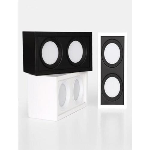 Square Dimmable Surface Mounted LED Downlights AC85-265V 10W20W LED Ceiling Lamp Warm/Cold White LED Spot lights Indoor Lighting