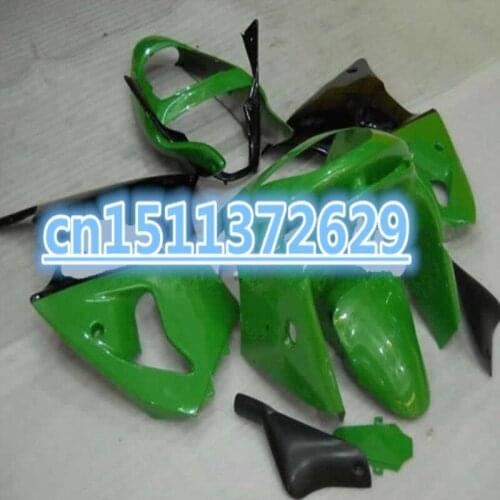 Hot Sales 98-99 ZX-6R body parts Fairing kit For kawasaki Ninja ZX6R 1998-1999 Green & Black Motorcycle Fairings