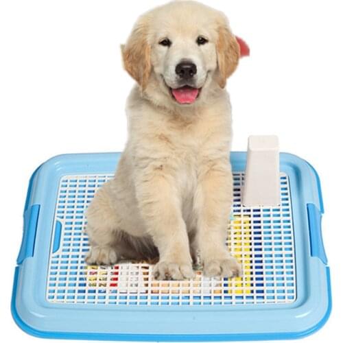 Reusable Puppy Dog Toilet Mat Plastic Mesh Pet Dog Training Toilet Tray Indoor Dog Cat Poop Litter Box for Small Dog Cleaning