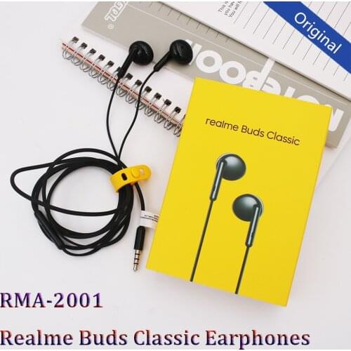 Realme 3.5MM In-Ear Earphone Original Buds 2 Classic Wired Headset With Mic For Realme GT NEO 8 7 6i 6S Pro V5 Q Q2 X X2 C3 C15