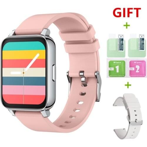 2021 New Smart Watch Men And Women Full Screen Touch Custom Wallpaper Waterproof Fitness Heart Rate Sport Smartwatch Android IOS