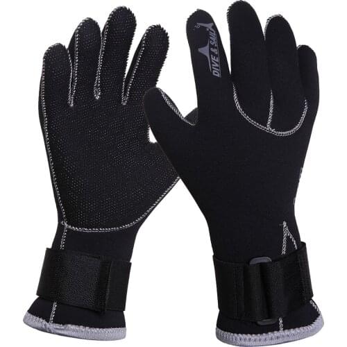 1 Pair Scuba Diving Gloves Men Women Waterproof Touchscreen, Five Finger Water Winter Fishing Snorkeling Mittens