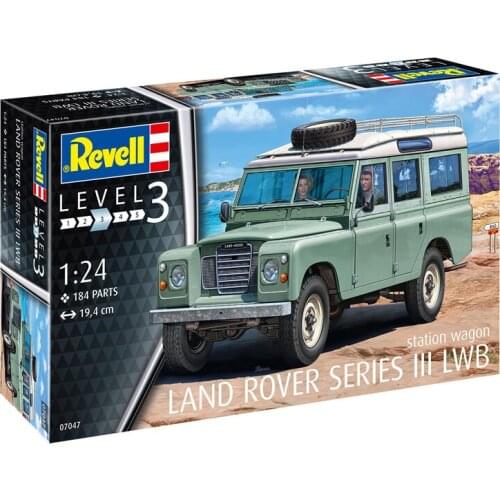 Revell plastic assembly car model 1/24 scale Land Rover Defender Land Rover Series III adult collection DIY assembly kit 07047