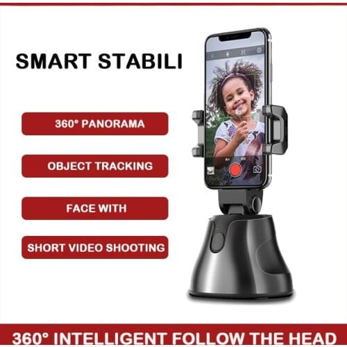360° automatic tracking smart shooting mobile phone stand selfie stick tripod is used for smart phone camera stand