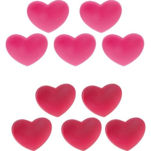 T4MF 5Pcs/Pack Heart-shaped Tennis Racquet Racket String Dampener Shock Absorber
